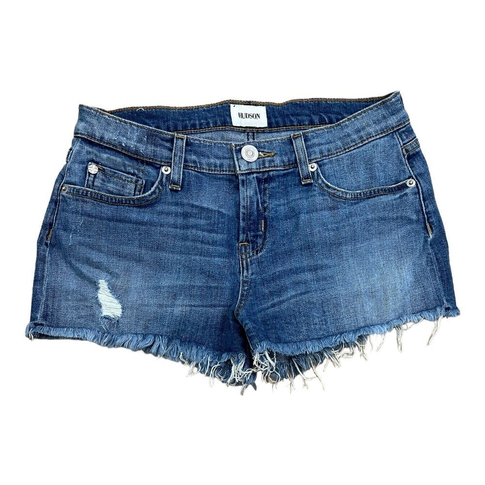 Hudson Blue Denim Cut Off Shorts 25